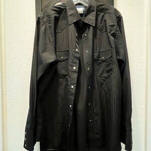Black wrangler Button-Up Shirt